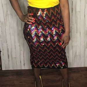 Sequin Skirt Sz L